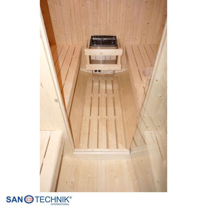 Sanotechnik BERGEN Außensauna für 4 Personen Fasssauna Sauna 189x220x191,5 cm