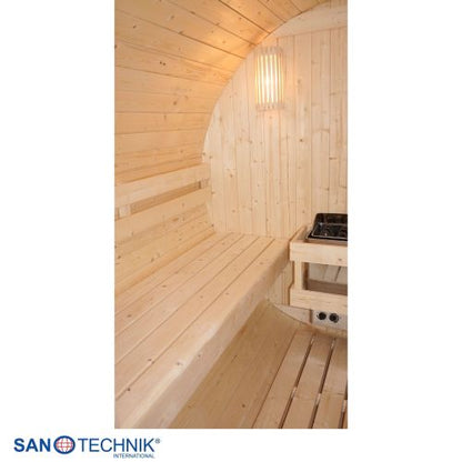 Sanotechnik BERGEN Außensauna für 4 Personen Fasssauna Sauna 189x220x191,5 cm