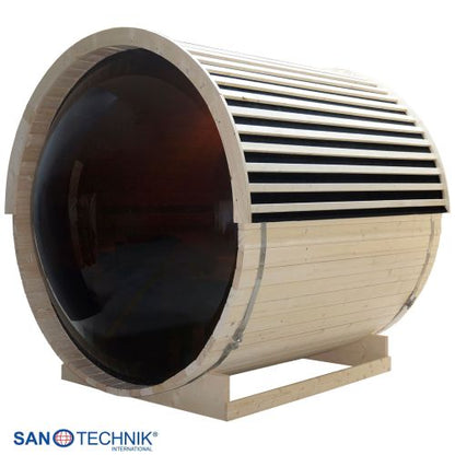 Sanotechnik NYBORG M Außensauna für 4 Personen Fasssauna Sauna 194,2x204,9x194,9 cm