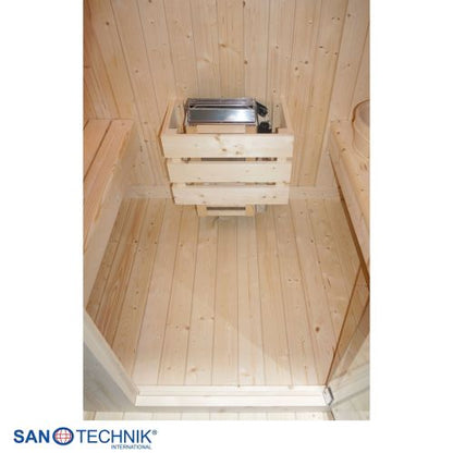 Sanotechnik ISLAND L Außensauna Fasssauna Sauna für 2 Personen 189x120x200 cm