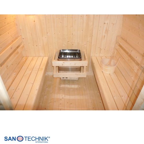 Sanotechnik ISLAND XL Außensauna für 4 Personen Sauna Fasssauna 189x220x200 cm