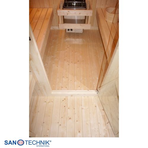 Sanotechnik ISLAND XL Außensauna für 4 Personen Sauna Fasssauna 189x220x200 cm