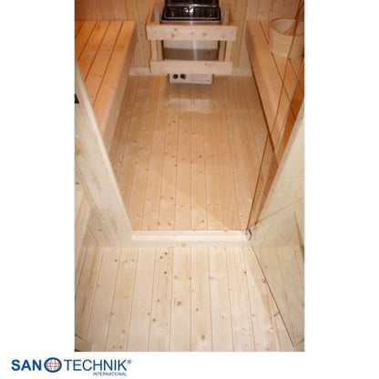 Sanotechnik ISLAND XL Außensauna für 4 Personen Sauna Fasssauna 189x220x200 cm
