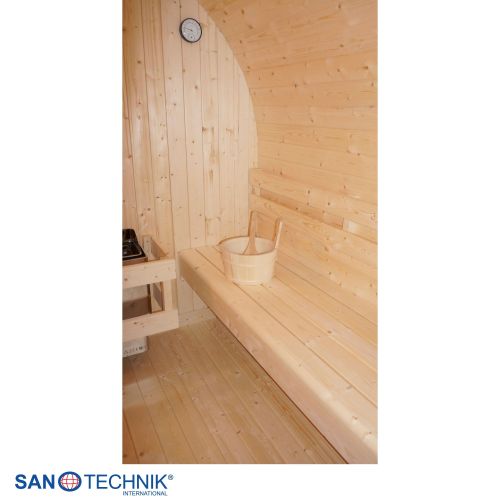 Sanotechnik ISLAND XL Außensauna für 4 Personen Sauna Fasssauna 189x220x200 cm