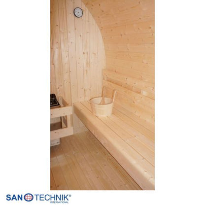 Sanotechnik ISLAND XL Außensauna für 4 Personen Sauna Fasssauna 189x220x200 cm