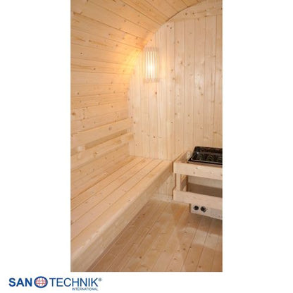 Sanotechnik ISLAND XL Außensauna für 4 Personen Sauna Fasssauna 189x220x200 cm
