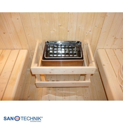 Sanotechnik ISLAND XL Außensauna für 4 Personen Sauna Fasssauna 189x220x200 cm