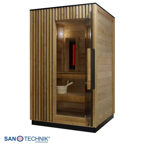 Sanotechnik TRONDHEIM S Außensauna für 2 Personen Sauna 131,2x134,6x220 cm