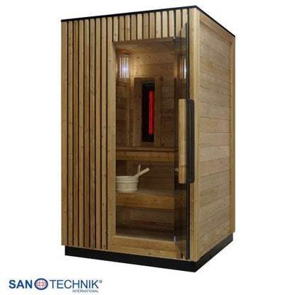 Sanotechnik TRONDHEIM S Außensauna für 2 Personen Sauna 131,2x134,6x220 cm