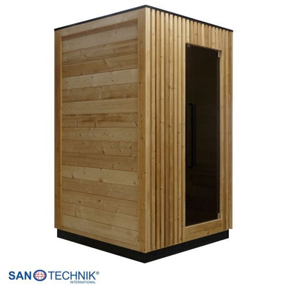 Sanotechnik TRONDHEIM S Außensauna für 2 Personen Sauna 131,2x134,6x220 cm
