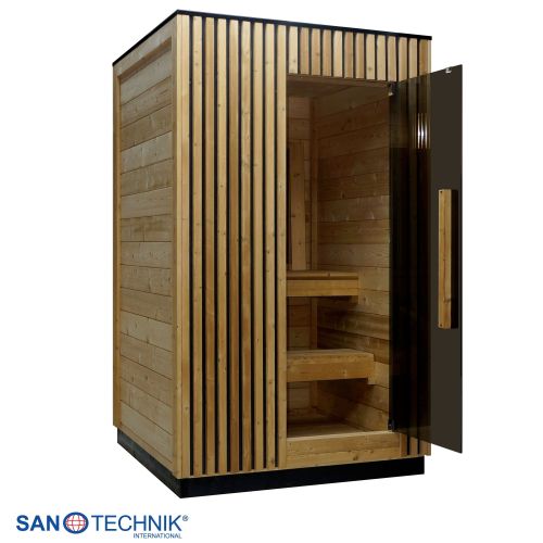 Sanotechnik TRONDHEIM S Außensauna für 2 Personen Sauna 131,2x134,6x220 cm