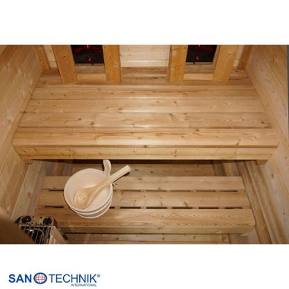 Sanotechnik TRONDHEIM S Außensauna für 2 Personen Sauna 131,2x134,6x220 cm