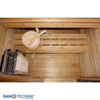 Sanotechnik TRONDHEIM S Außensauna für 2 Personen Sauna 131,2x134,6x220 cm