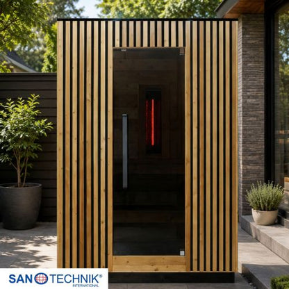 Sanotechnik TRONDHEIM M Außensauna für 2 Personen Sauna 161,2x134,6x220 cm