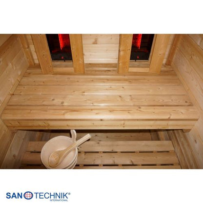 Sanotechnik TRONDHEIM M Außensauna für 2 Personen Sauna 161,2x134,6x220 cm