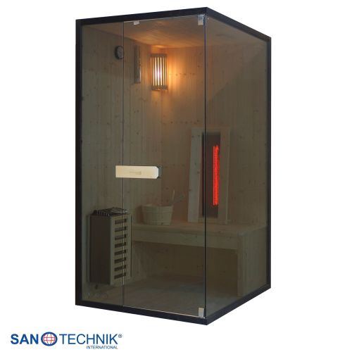 Sanotechnik GLACIER S Sauna + Infrarotkabine für 1 Person 100x120x200 cm
