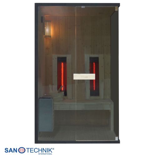 Sanotechnik GLACIER M Sauna + Infrarotkabine für 2 Personen 120x120x200 cm