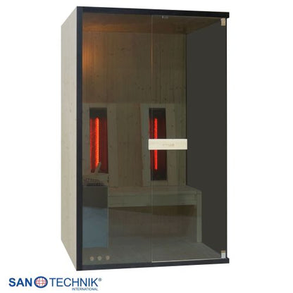 Sanotechnik GLACIER M Sauna + Infrarotkabine für 2 Personen 120x120x200 cm