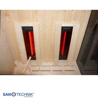 Sanotechnik GLACIER M Sauna + Infrarotkabine für 2 Personen 120x120x200 cm