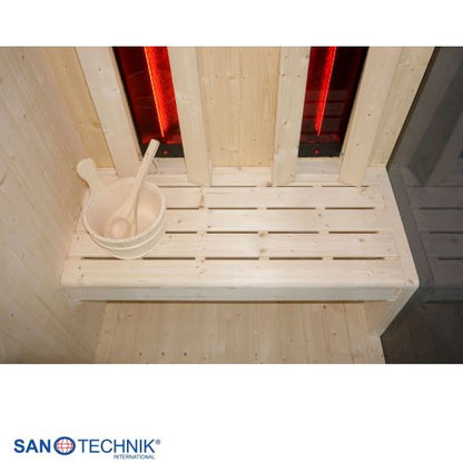 Sanotechnik GLACIER M Sauna + Infrarotkabine für 2 Personen 120x120x200 cm