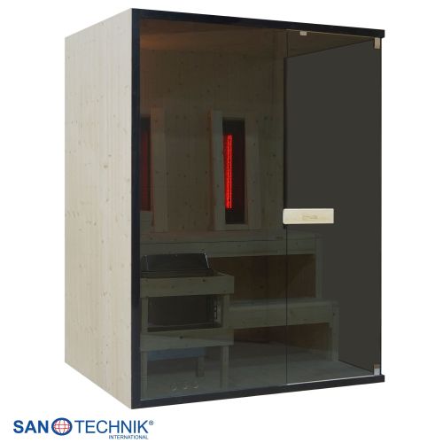 Sanotechnik GLACIER L Sauna + Infrarotkabine für 2-3 Personen 150x120x200 cm