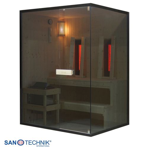 Sanotechnik GLACIER L Sauna + Infrarotkabine für 2-3 Personen 150x120x200 cm