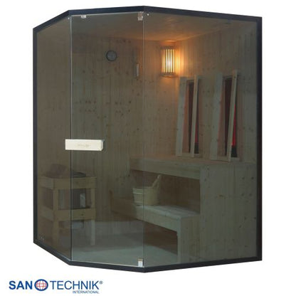 Sanotechnik GLACIER XL Sauna + Infrarotkabine für 2-3 Personen 150x150x200 cm