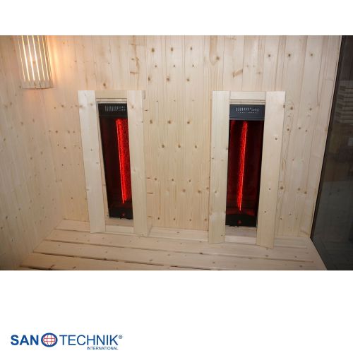 Sanotechnik GLACIER XL Sauna + Infrarotkabine für 2-3 Personen 150x150x200 cm