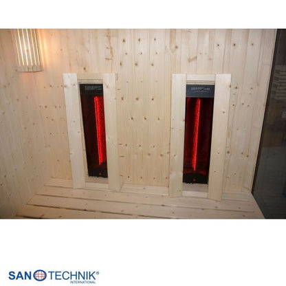 Sanotechnik GLACIER XL Sauna + Infrarotkabine für 2-3 Personen 150x150x200 cm