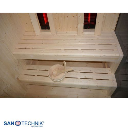 Sanotechnik GLACIER XL Sauna + Infrarotkabine für 2-3 Personen 150x150x200 cm