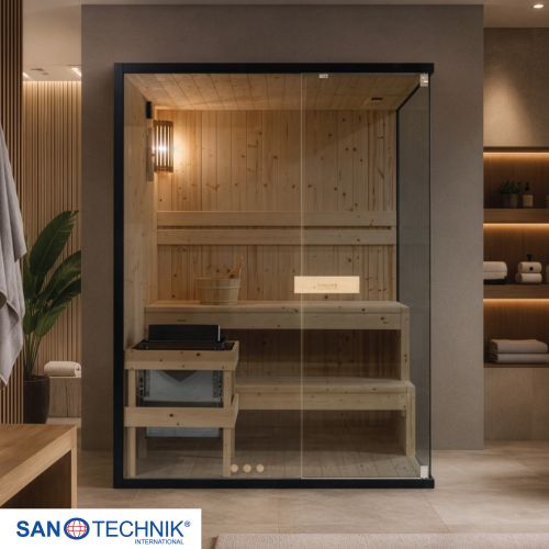 Sanotechnik FALUN L Sauna für 2-3 Personen 150x120x200 cm