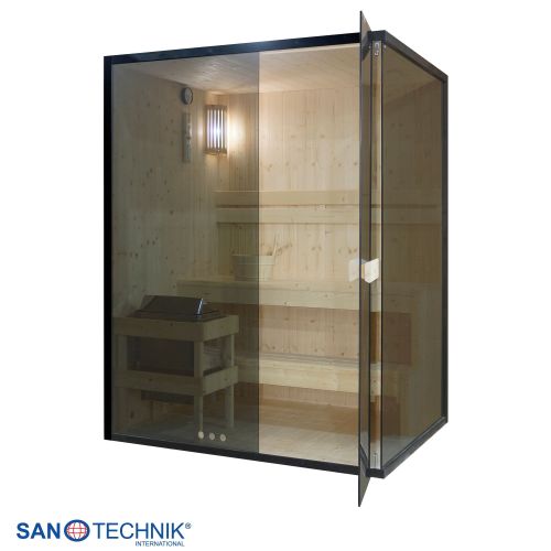 Sanotechnik FALUN L Sauna für 2-3 Personen 150x120x200 cm