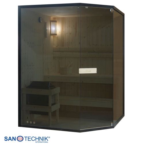Sanotechnik FALUN XL Sauna für 2-3 Personen 150x150x200 cm