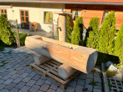 Holzbrunnen ,,Fellhorn" Lärche Holztrog flach | diverse Größen & Optionen