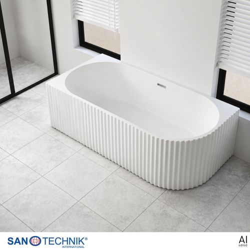 Sanotechnik Badewanne Wand-BW BALI LINKS 170x80x56cm