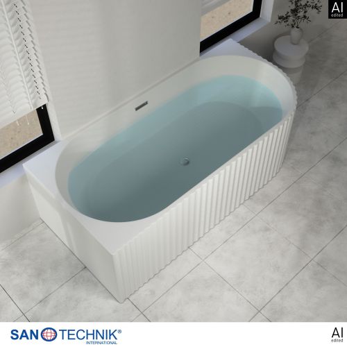 Sanotechnik Badewanne Wand-BW BALI LINKS 170x80x56cm