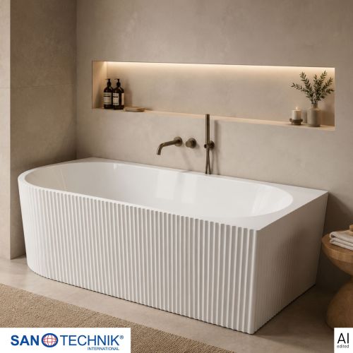 Sanotechnik Badewanne Wand-BW BALI RECHTS 170x80x56cm