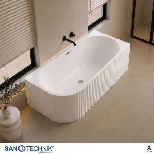 Sanotechnik Badewanne Wand-BW BALI RECHTS 170x80x56cm