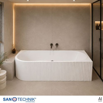 Sanotechnik Badewanne Wand-BW BALI RECHTS 170x80x56cm