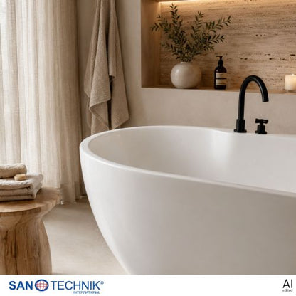 Sanotechnik Badewanne BW ARUBA freisteh. 170x75x58cm