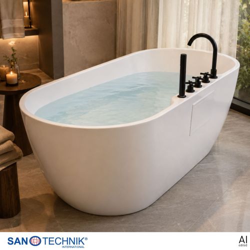 Sanotechnik Badewanne BW ARUBA freisteh. 170x75x58cm