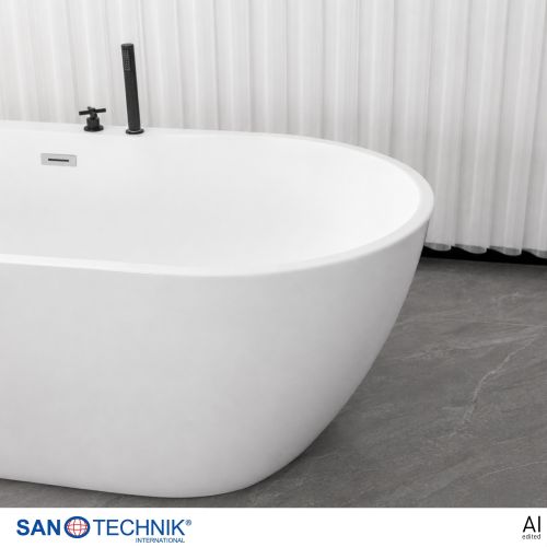 Sanotechnik Badewanne BW ARUBA freisteh. 170x75x58cm