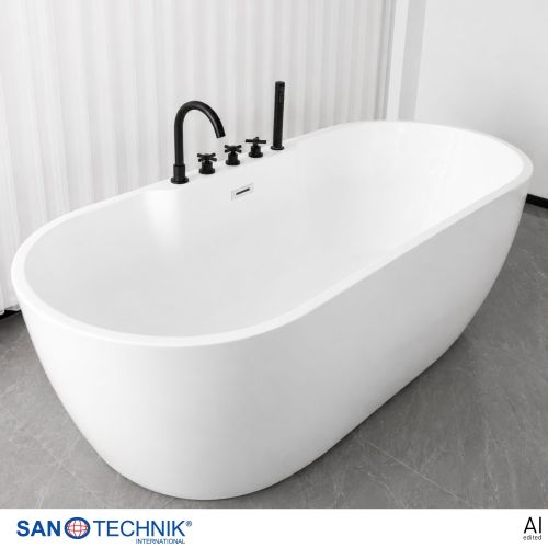 Sanotechnik Badewanne BW ARUBA freisteh. 170x75x58cm