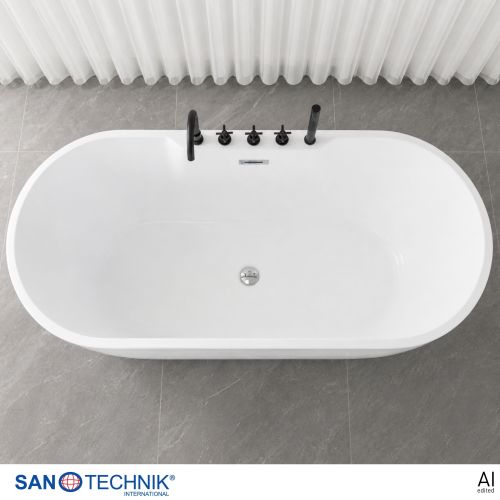 Sanotechnik Badewanne BW ARUBA freisteh. 170x75x58cm