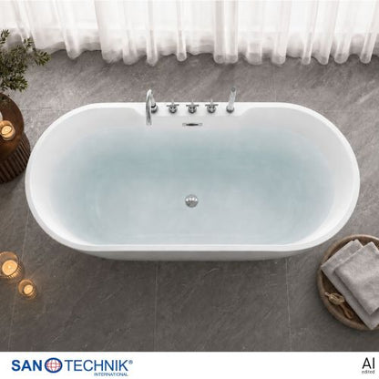 Sanotechnik Badewanne BW ARUBA freisteh. 170x75x58cm