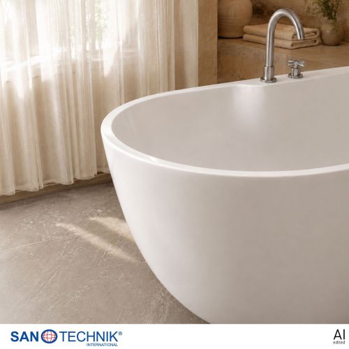 Sanotechnik Badewanne BW ARUBA freisteh. 170x75x58cm