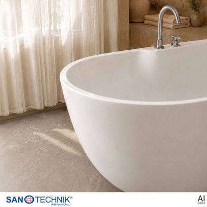 Sanotechnik Badewanne BW ARUBA freisteh. 170x75x58cm