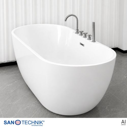 Sanotechnik Badewanne BW ARUBA freisteh. 170x75x58cm