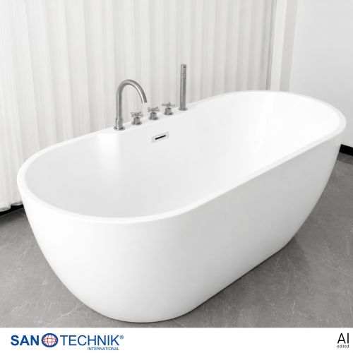 Sanotechnik Badewanne BW ARUBA freisteh. 170x75x58cm