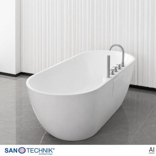 Sanotechnik Badewanne BW ARUBA freisteh. 170x75x58cm